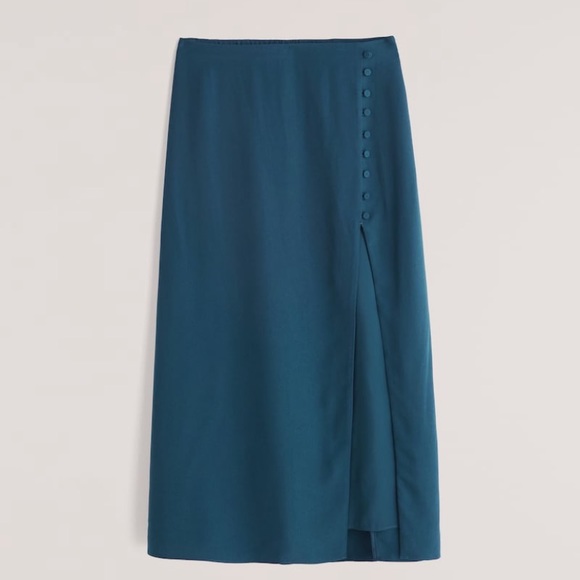Abercrombie Delicate Button Midi Skirt - Picture 5 of 6